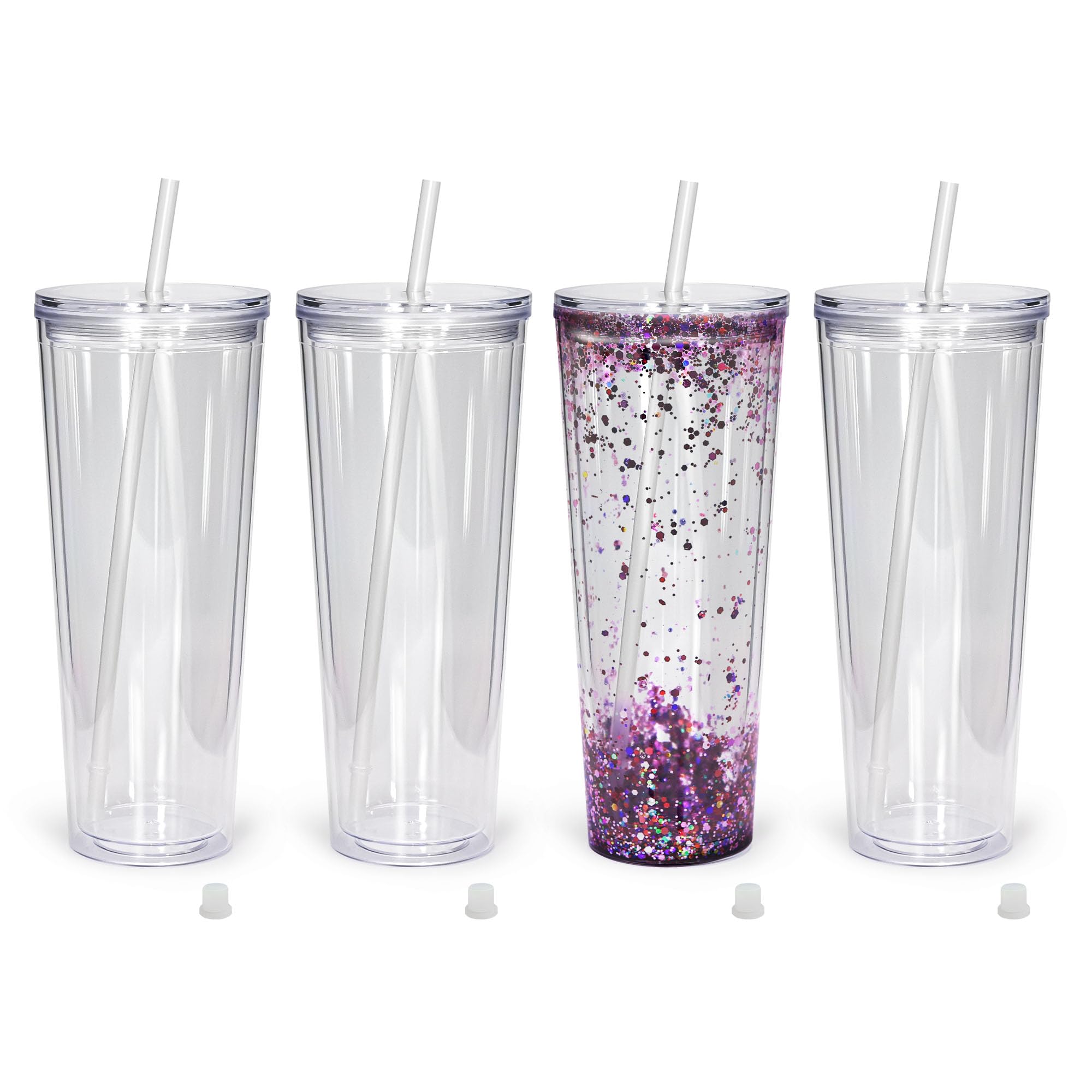 24 oz Snow Globe Tumbler (Acrylic)