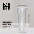 24 oz Snow Globe Tumbler (Acrylic)